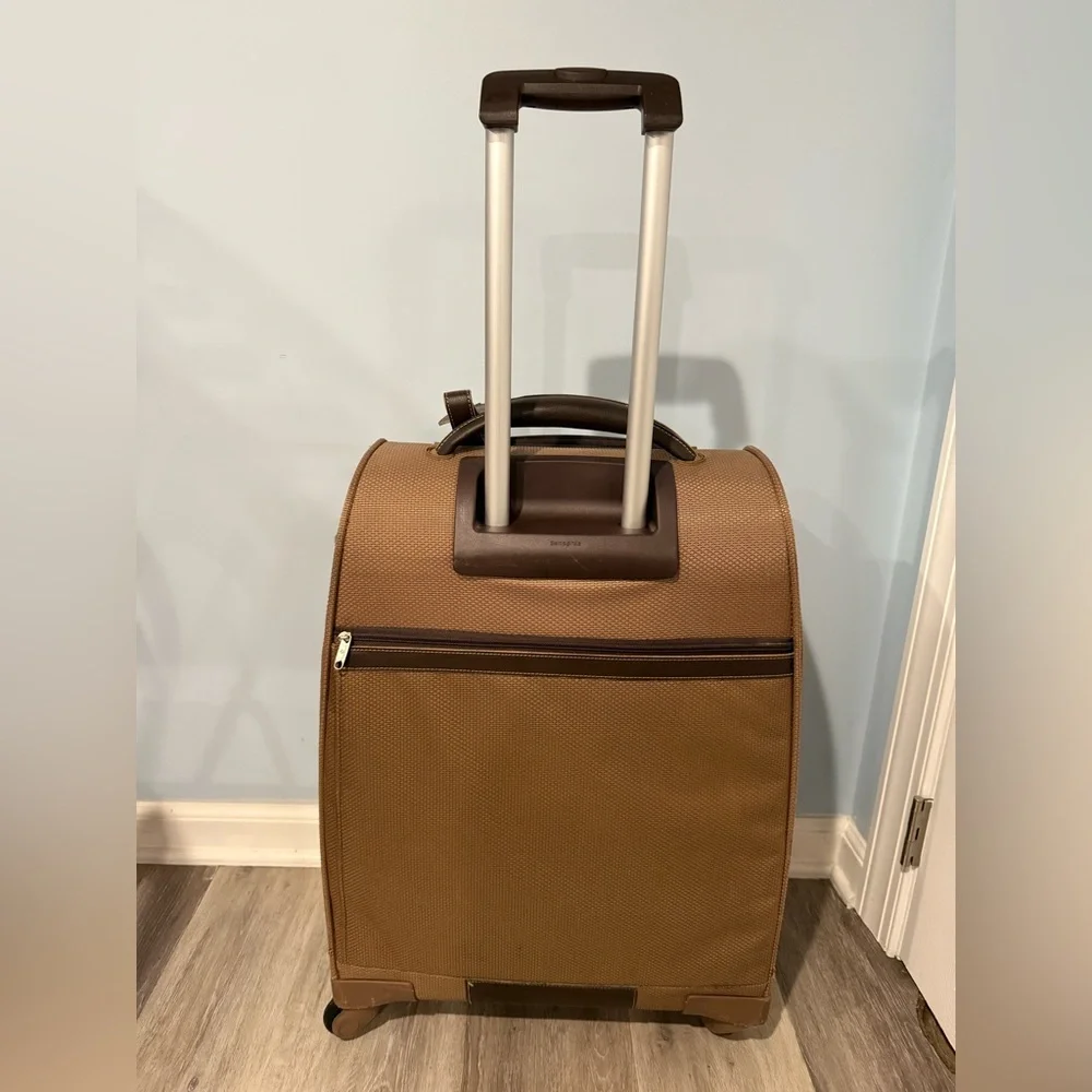 Samsonite Tan Rolling 23 Inch Luggage + Garment Bag